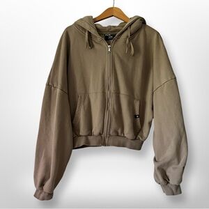 PopFlex Zip Cloud Hoodie - Taupe S/M